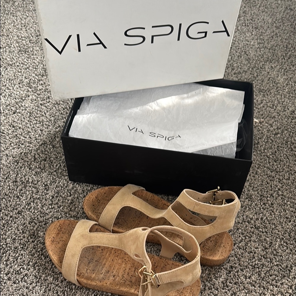 Via Spiga Luxury Suede Sandals for Women
